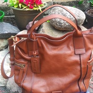 Fossil Emerson Leather Satchel